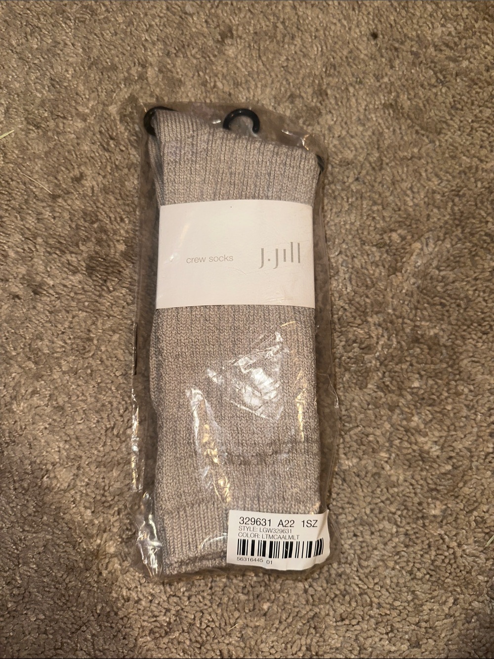 J. Jill Womens Crew Socks - Tan
